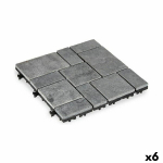 Keičiamos plytelės Pilka Akmuo Plastmasinis 30 x 2,8 x 30 cm (6 vnt.)