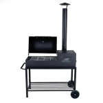 Grilis su katiline virykle BBQ, 1100x400mm,juodas