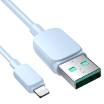 Kabelis USB-A - Lightning iPhone, 2.4A, 1.2m Mėlynas
