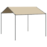 Tentinė palapinė vidaXL, 3x3 m, smėlio spalvos