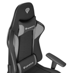 Žaidimų kėdė - GENESIS - Nitro 440 G2 - Juoda-Pilka - Auk&scaron;čio reguliavimas - Porankiai įtraukti