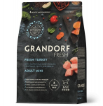 Grandorf Fresh mažų veislių suaugę &scaron;unys su kalakutiena, 1kg