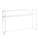 Konsolinis staliukas Senso Flower Metal 120x25x75 cm baltas