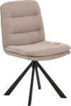 Dean valgomojo kėdė &ndash; moderni, besisukanti, i&scaron; smėlio spalvos audinio, patogi, pagaminta &bdquo;Actona&ldquo; 2 vnt.