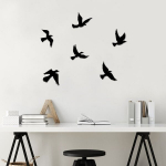 Opviq sieninė dekoracija Flying Birds, 6 vnt.