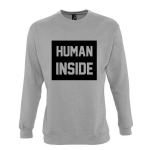 Džemperis Human inside, pilkas
