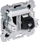 Santra Rj45 internetinis lizdas, juodas