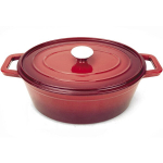 Emaliuotas ketaus puodas 4 l raudonas