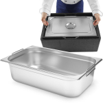 Gastronominis indas GN 1/1 su įtraukiamomis rankenomis, 21L