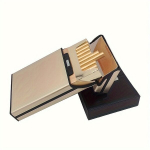 Cigarečių dėklas moterims, plonas, telpa 20 cigarečių., Turtingas auksas