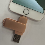 USB laikmena 3-in-1 USB atmintukas iPhone, Rožinis