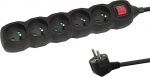 Esperanza ELK214K maitinimo juosta 5 lizdai 1,5 m, 3680 W, juoda