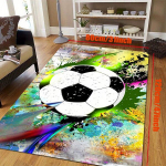 &Scaron;vytinti Flanelinė Futbolo Kilimėlis Paveikslėlis 1 vnt., 80x120cm / 31x47 colių