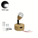 LED skaitymo &scaron;viestuvas su USB, 3W balta &scaron;viesa