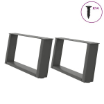 Kavos staliuko kojelės, u formos, 2 vnt., 60x(30-31)cm