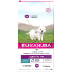 Eukanuba Daily Care sausas pa&scaron;aras visų veislių suaugusiems &scaron;unims jautria oda 12 kg