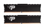 Operatyvioji atmintis (RAM) Patriot Premium Juoda DDR4 Atmintis 2x8GB 3200MHz CL22 Radiatorius ECC Ne, Bendra Talpa 16GB