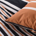 Double bed set -TODAY - 240x200 cm - 100% Cotton - Orange, Black and White