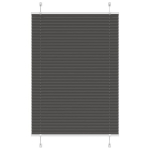 Plisuota žaliuze juoda 100x150 cm audinio plotis 99,4 cm