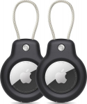Tech-protect Rough Vein 2 vnt. dėklas Apple Airtag, juodas