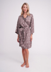 Chalatas su gėlių ra&scaron;tu FLURISSE 7237/050 Giulia, spalva deep taupe/floral print