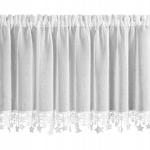 Eurofirany kalėdinė užuolaida Xmas B, 60x150 cm, balta