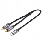 Kabel Audio Vention USB-C na 2RCA męski 1m