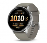 Garmin Venu&reg; 4 &ndash; 45 mm Silver with Silver Gray Silicone Band