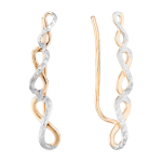 Auksiniai auskarai moterims Brasco 14733