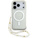 Guess IML Glitter Pearl Strap MagSafe skirtas iPhone 17 Pro