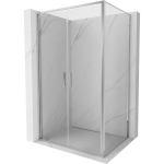 Du&scaron;o kabina Mexen Exo, varstomos durys, 70 x 75 cm, transparent/chrome