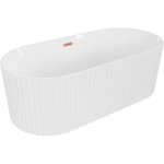 Vonia Mexen Paola, 170 x 80 cm, White gloss + Brushed copper persipylimas