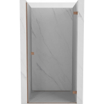 Du&scaron;o durys Mexen Lunar-B, de&scaron;inė, 100 cm, transparent/brushed copper