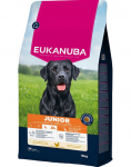 Eukauba Life Care Large Junior sausas maistas didelių veislių jauniems &scaron;unims su vi&scaron;tiena, 15 kg