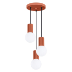 Sollux Lighting pakabinamas &scaron;viestuvas Halo 3P, raudonos ochros spalvos