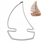 Formelė sausainiams "burlaivis", nerūdijantis plienas, 8,5 cm