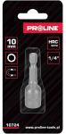 Magnetinis antgalis 1/4" 6-kampis 10mm Proline