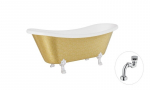 Vonia Besco Amelia Glam 190, Gold+Chrome, su sifonu Klik-klak Chrome