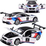 Metalinis automobilis BMW M6 GT3 su &scaron;viesos ir garso efektais