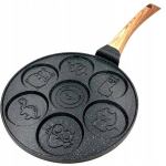 Krisberg keptuvė blynams 26cm su marmurine danga, 7 formelės