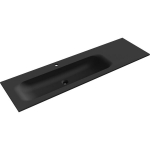 Praustuvas Mexen Vela, Left, 161 x 46,5 cm, Black matt