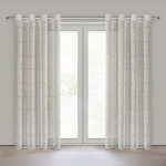 Eurofirany užuolaida Katy, 140x250 cm, balta/auksinė