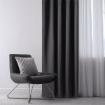 Restilo užuolaida Blackout Black, 200x270 cm