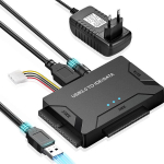 USB 3.0 į SATA/IDE adapteris 2.5/3.5&Prime;, 3 in 1, su maitinimu