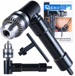 Geko kampinis gręžimo priedas G00554 90&deg; gręžimo kampas, 1&ndash;10 mm grąžtai, 1500 RPM, 8 mm kotas skersmuo