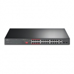 Tp-link Tl-sl1226p jungiklis: 24x100mbps Poe, 2x1gbps, Rack