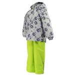 Huppa Komplektas YOKO, lunar rock pattern/ lime