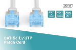 Patchcord Digitus U/utp 5e Rj45/rj45 3m pilkas