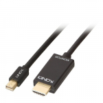 Lindy Mini Displayport į Hdmi adapterio kabelis, 1m, 4k 30hz