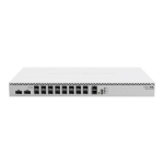 Mikrotik mar&scaron;rutizatorius/valdomas jungiklis CRS518-16XS-2XQ-RM 16x 25G SFP28, 2x 100G QSFP28, 1200 Gbit/s, 4 ventiliatoriai, Juoda